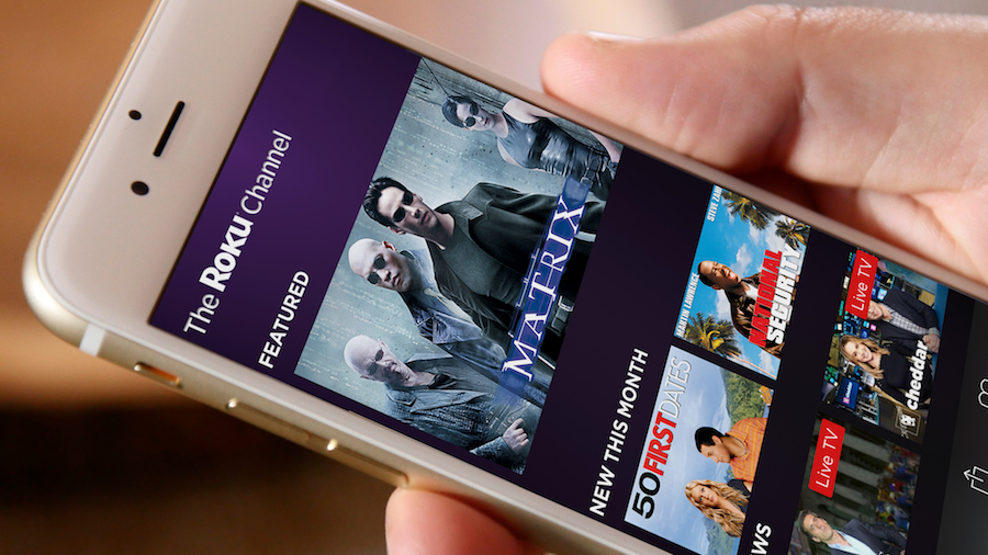 The Roku Channel web close up