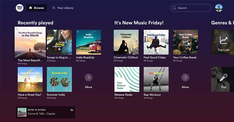 spotify on roku